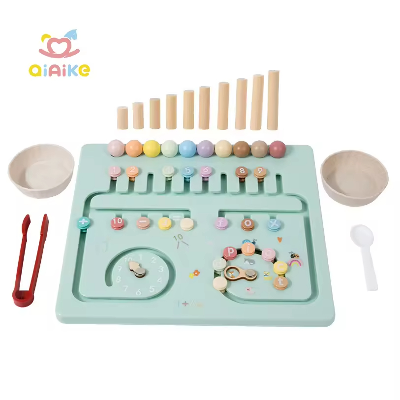 Sustainable Eco-Friendly Wooden Multi-Functional Montessori Arithmetic Wood Board Other Education Toys