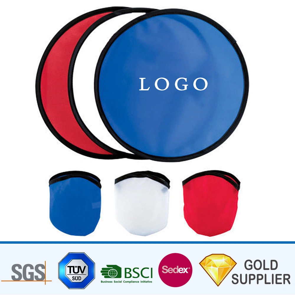 Wholesale Manufacturer Cheap Custom Blank Nylon Polyester Fabric Outdoor Game Toy Disc Colorful Printing Foldable Flying Dog Pet Frisbee for Promotion