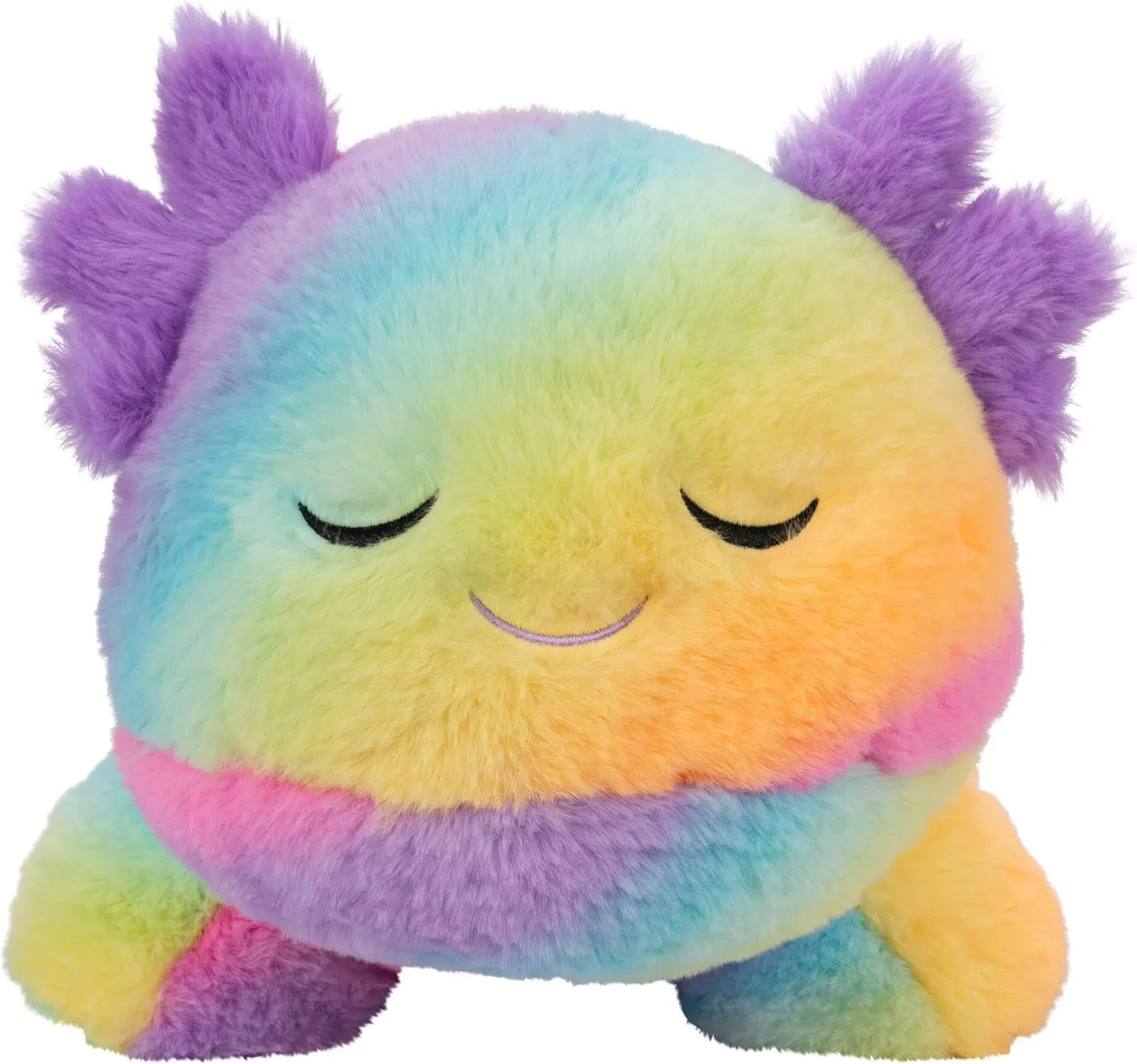 Custom Rainbow Axolotl Plush - 18-Inch Salamander with Rainbow Colored Plush