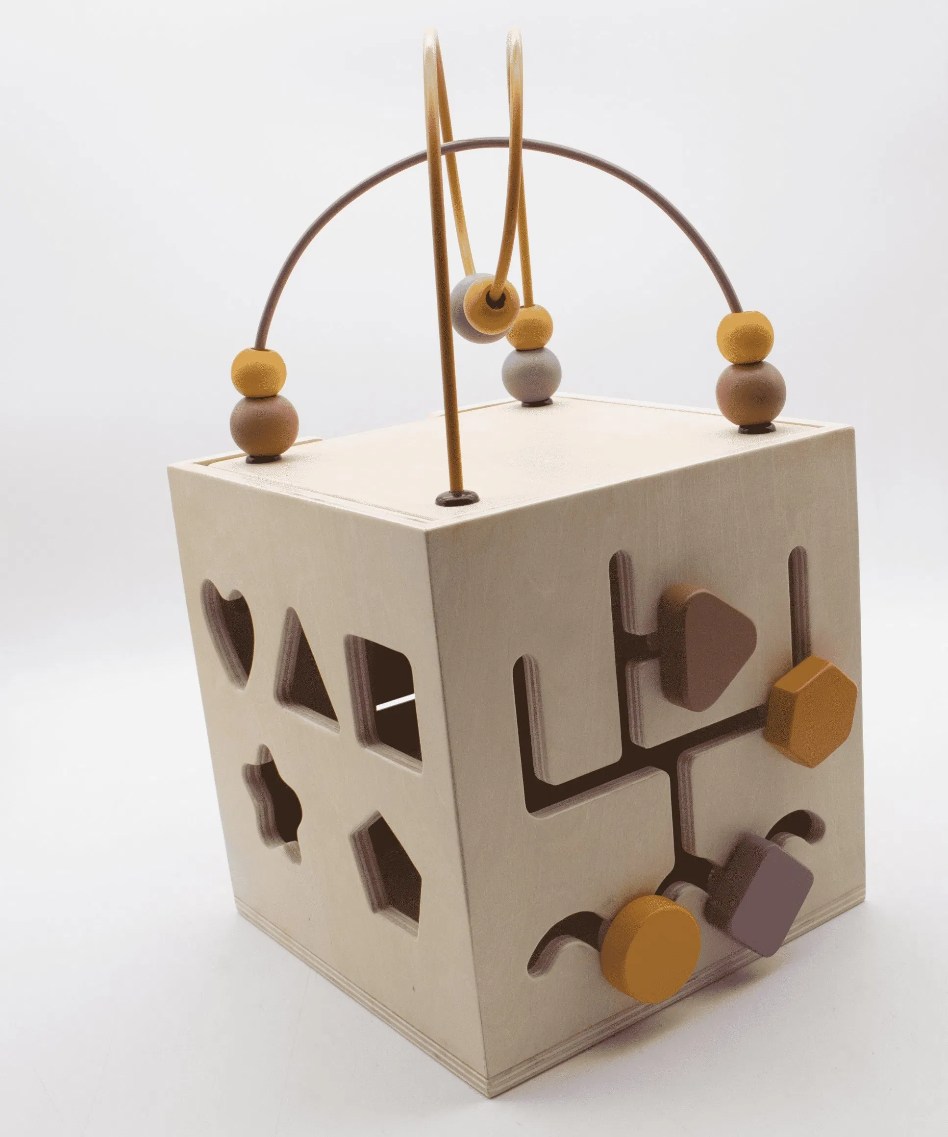 Wooden Montessori Intellectual Educational Wholesale Baby Kids Children DIY Puzzle Toys Multi-Activity Cube Toy for Kids and Children