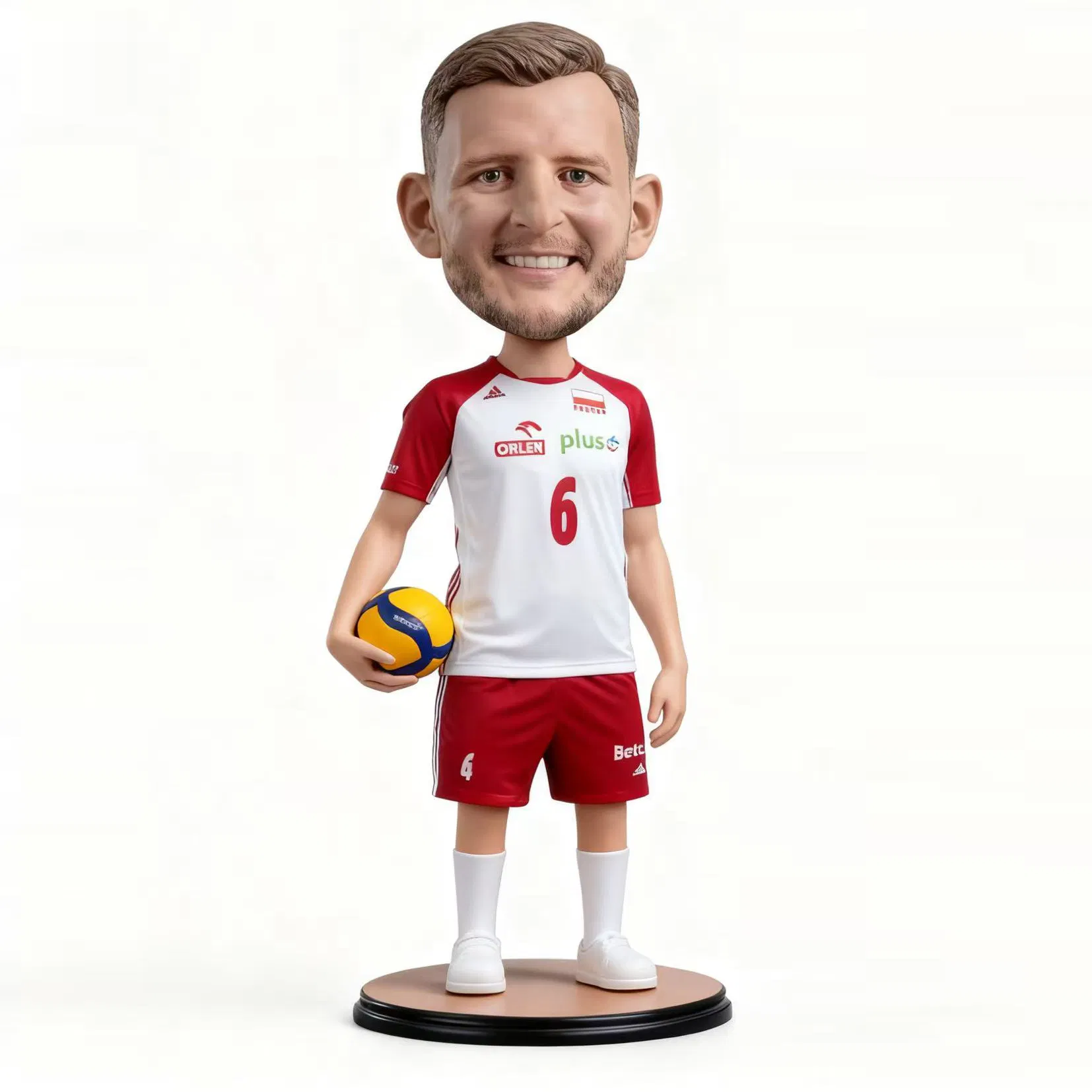 Personalized Volleyball Star Bobble Head Resin Wallace Player Doll Figure