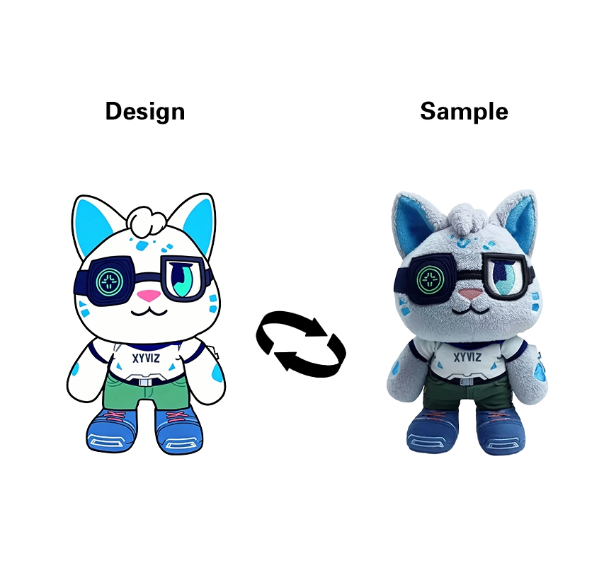 Custom Raccoon Plush Animal Toy, Personalized Custom Sitting Animal Plush Toy