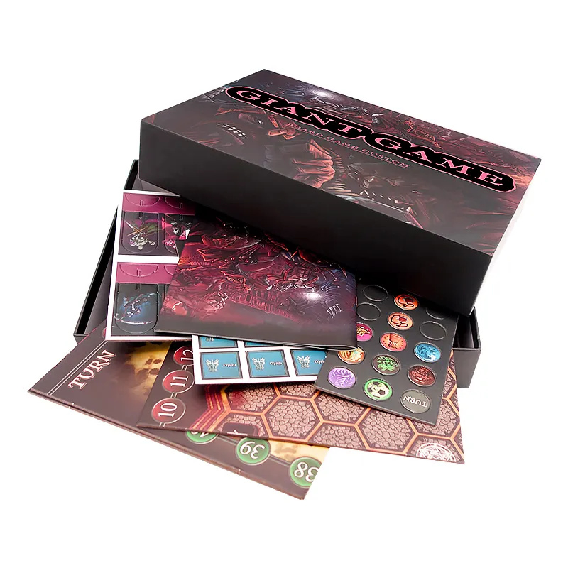 Custom Design Foldable Multi Arcade Game Board Blank Board Game Manufacturer Board Game Pieces for Family