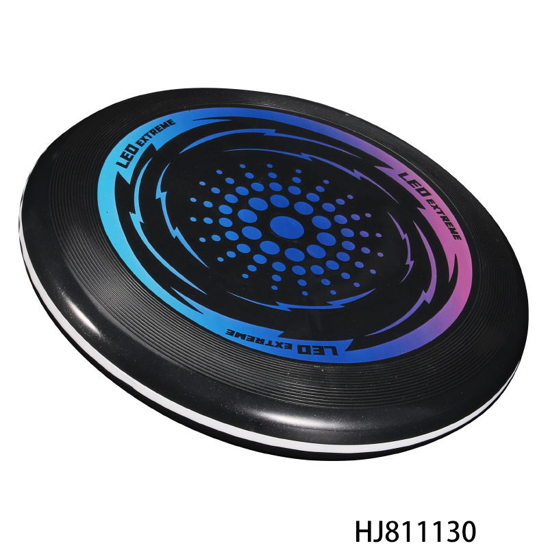 Kids LED Flying Disc Launcher Toy with 12 Light Modes Rechargeable Outdoor Fun for Children Glow in Dark Sports Game Disc Thrower with Bright Flashing Lights