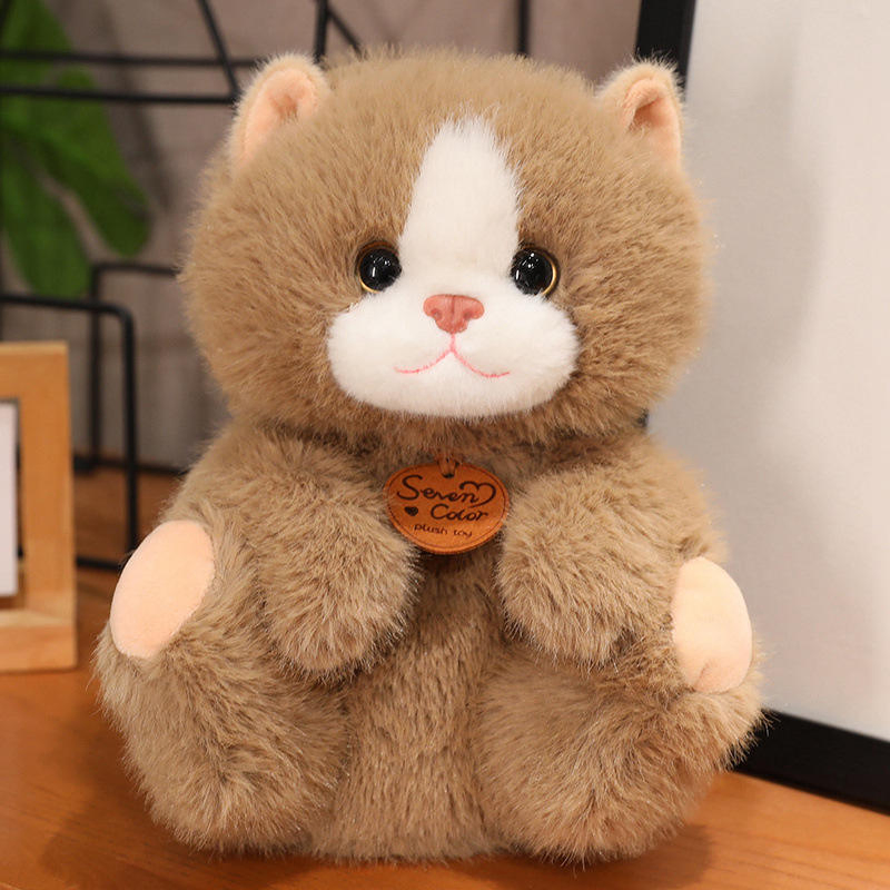 Kinqee High Quality Custom Soft Kawaii Mini Cute Animal Plush Cat Plush Keychain