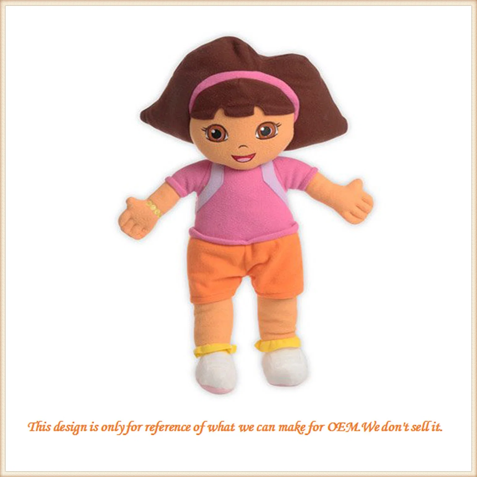 Cute Doll with T-Shirt Custom Stuffed Plush Girl Doll