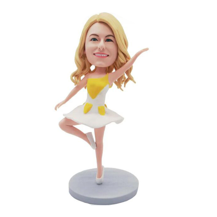 Creative Resin Custom Cheerleader Bobble Head Personalized Figurine Gifts