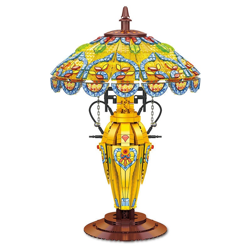 Cross-Border 1570 PCS DIY Building Blocks Table Lamp 1: 24 Scale Plastic Model Toy for Older Children Home Ornaments Lighting