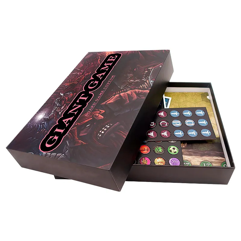 Custom Design Foldable Multi Arcade Game Board Blank Board Game Manufacturer Board Game Pieces for Family