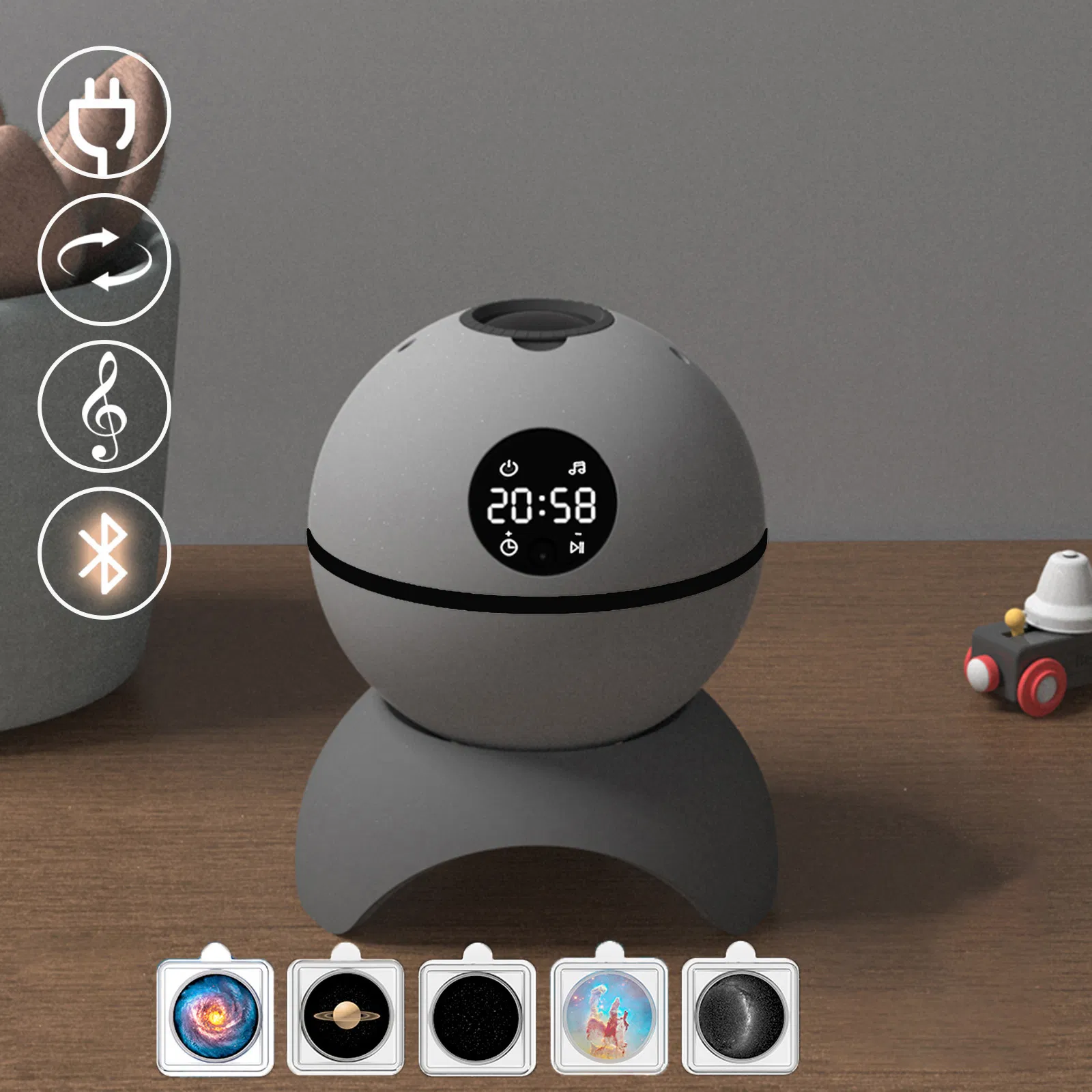 185 Planet HD Projection Lamp Sound &amp; Light Integrated Entertainment Toy for Bluetooth Audio