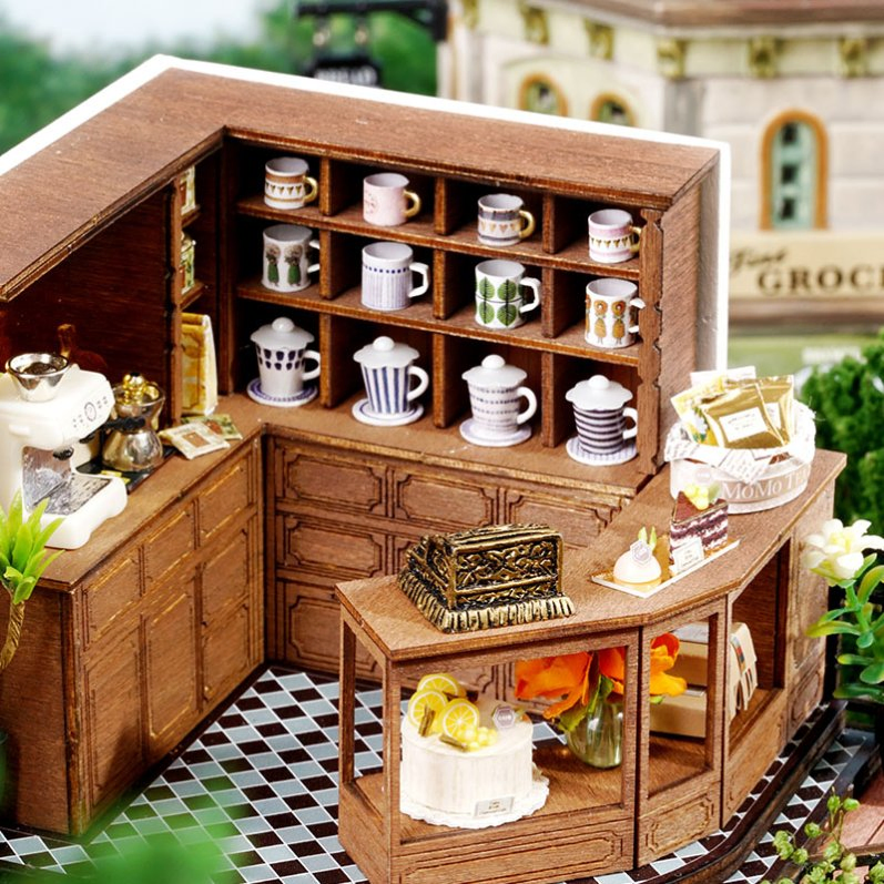 3D DIY Fancy Wooden Educational Toys Outdoor Miniature Doll House