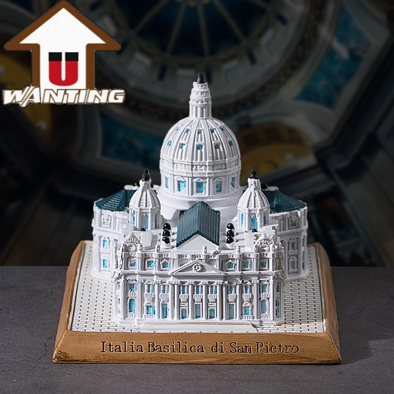 Personalized Custom Logo World Famous Building Resin Miniature 3D Model Tourist Souvenir