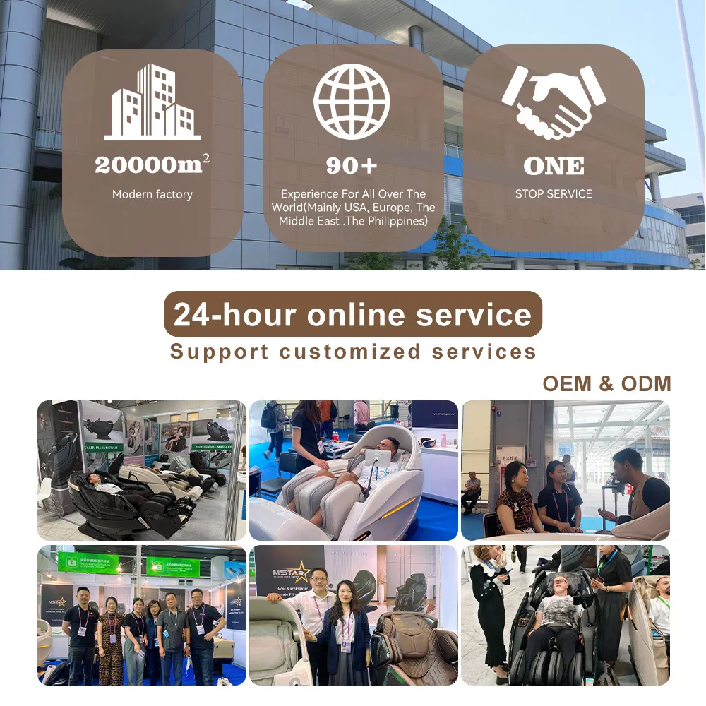 Luxury Hot Roller Ai Voice Full Body 4D Electric Zero Gravity Recliner Airbag Home Massage Chair