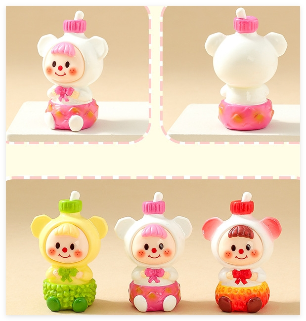 3D Miniature Drink Cabochon Accessory Small Charms Coffee Water Wine Resin Bottle Lemonade with Hole