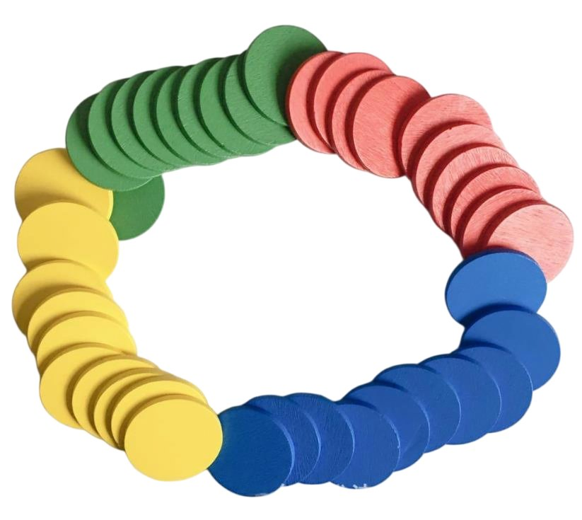 Wholesale Wooden Board Games Tokens Natural Wooden Round Circle 10mm 15mm 20mm Chess Piece