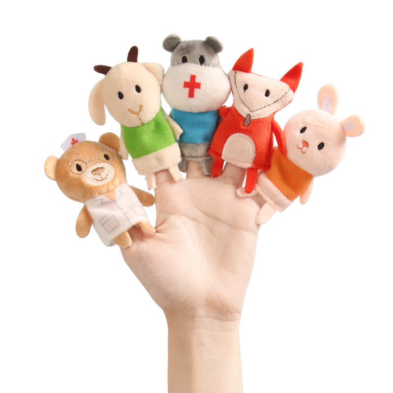 Custom Soft Plush Educational Finger Hand Puppet for Kids