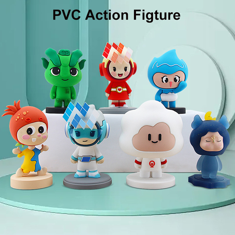OEM/ODM Custom Logo Rubber PVC Anime Action Figures Cute Small Animal Figurines