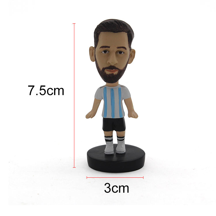 Resin Personalized Soccer Messi Bobble Head