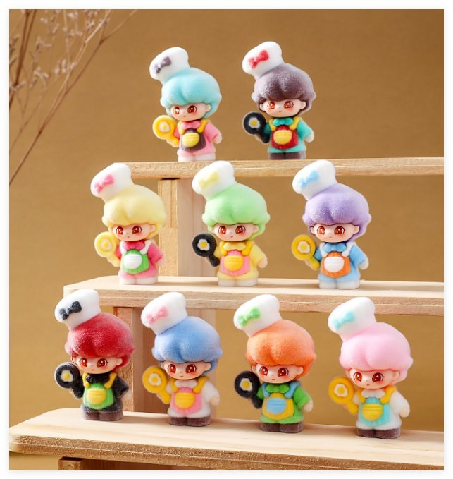 Kids Gift New Kawaii Animal Figurine Fairy Garden Kit Miniatures Flocking 3D Mini Figurine Kids Toys for Blind Mystery Bag