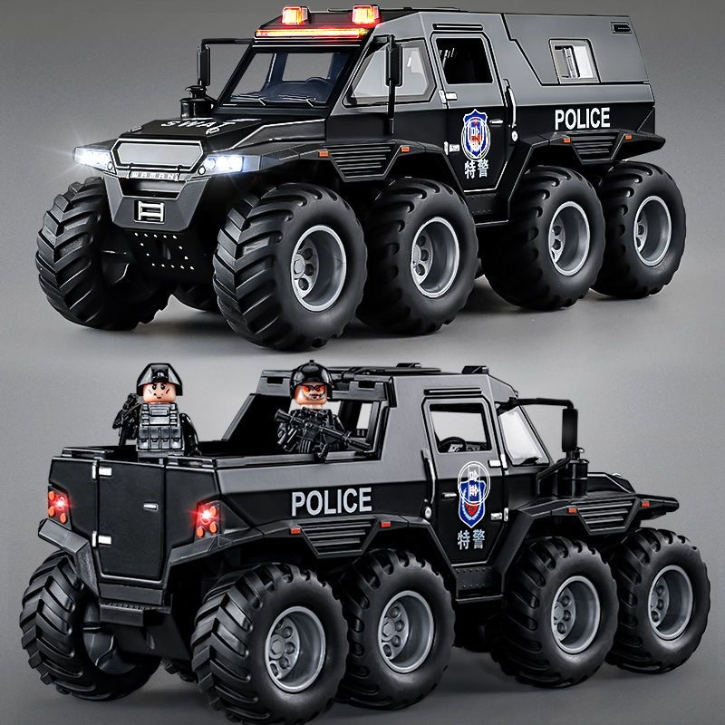 Custom 1/24 Die-Cast Model Car with Anime Doll Feature