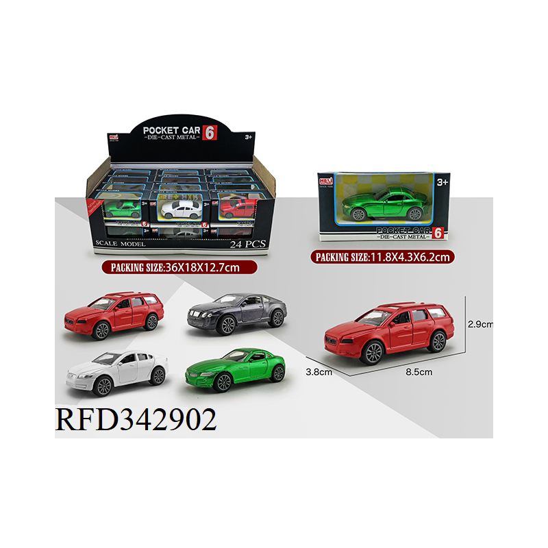 1: 55 Scale Die Cast Car Model Free Wheel Alloy Racing Car Open The Doors