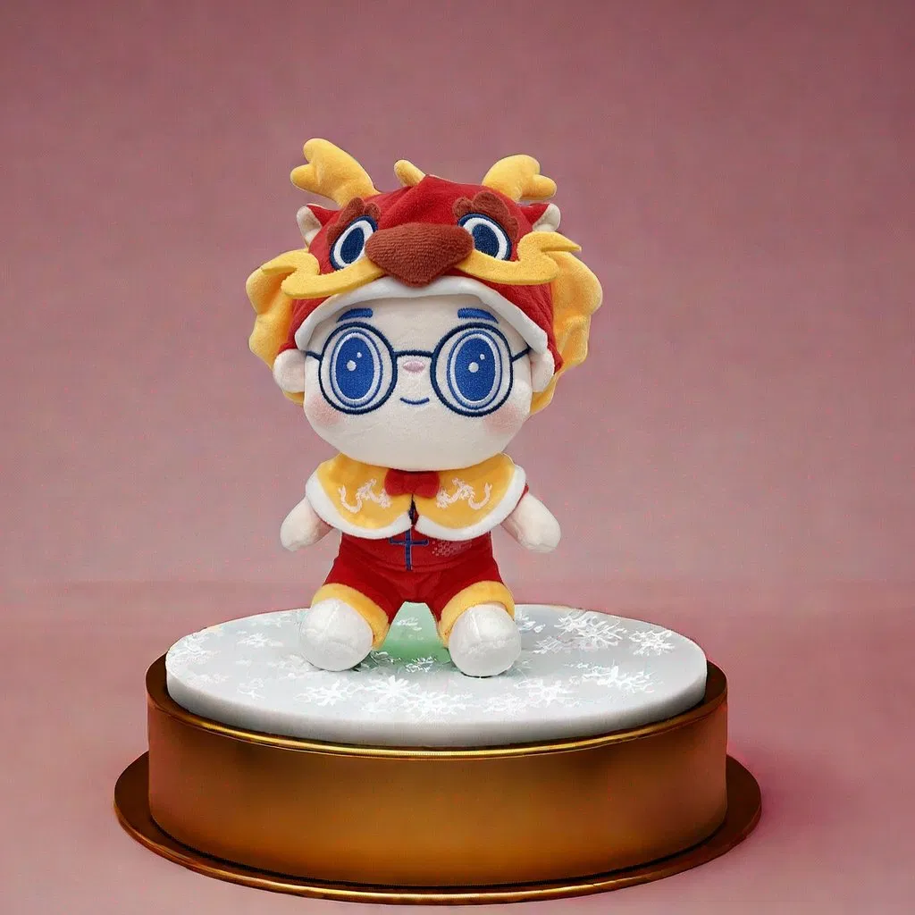 2024 No MOQ Custom Plush Dolls with Clothes Manufacturer Custom Stuffed Animals Plush Toy Dragon Doll