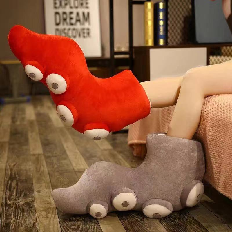 Factory Low MOQ Pillow Octopus Foot Plush Slippers Custom Animal Plush