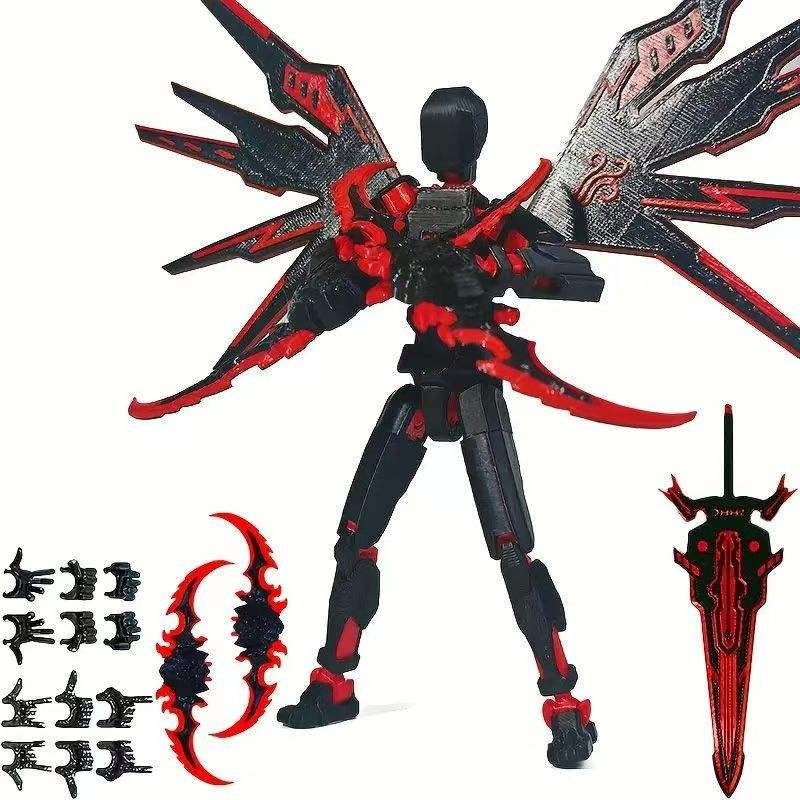 3D Printed T13 Robot Movable Action Figure No Assembly Required