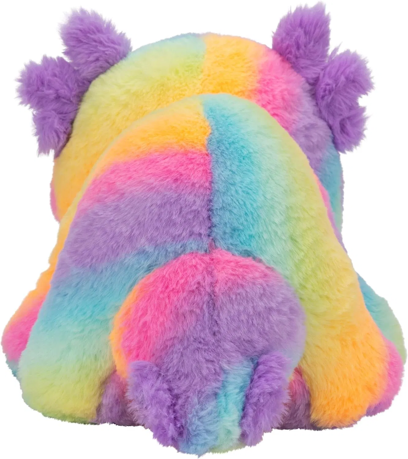 Custom Rainbow Axolotl Plush - 18-Inch Salamander with Rainbow Colored Plush