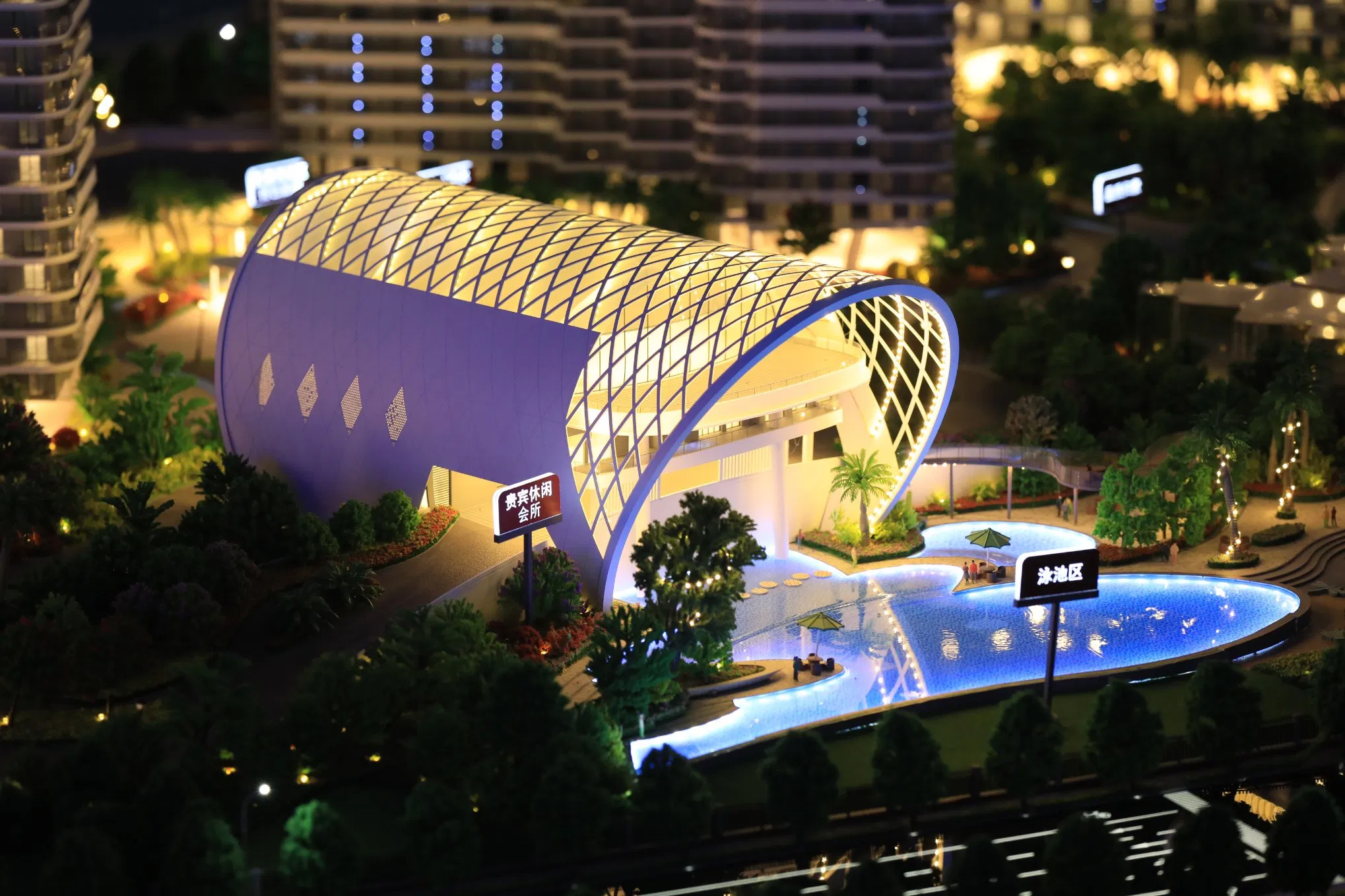 Custom Resin Architecture Model Building 3D House Design Miniature Building Diorama