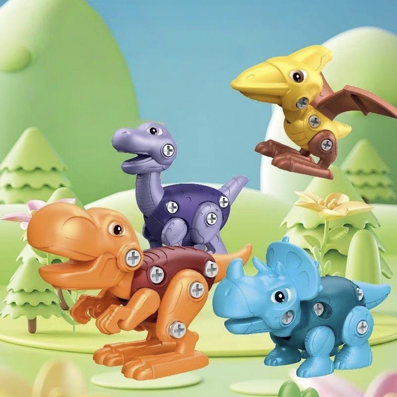 Customizable Design Dinosaur with Screws for DIY Enthusiast Kids Toys