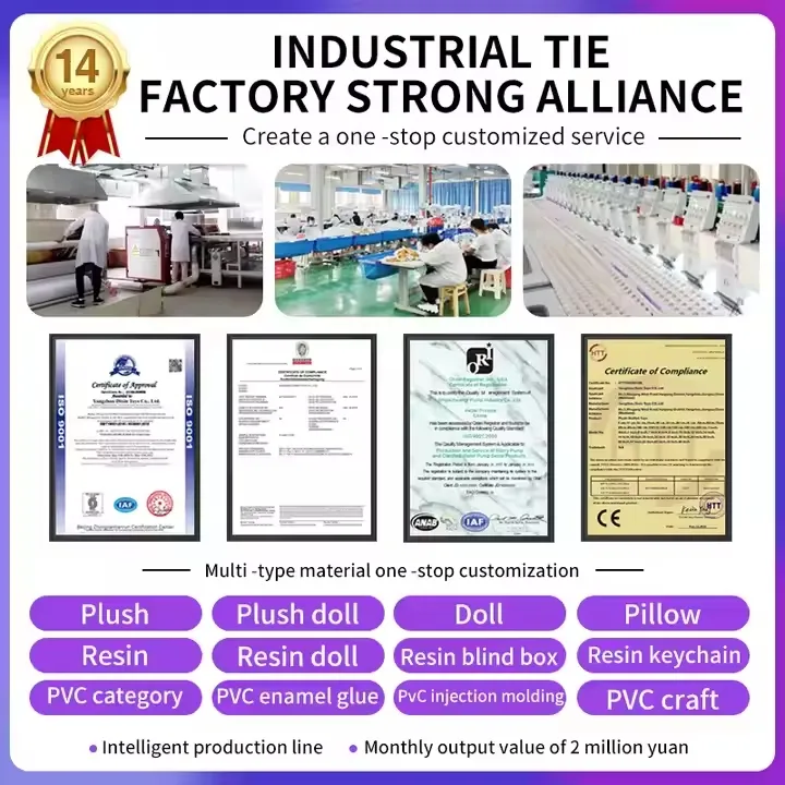 Panda Plush Keychain Side View