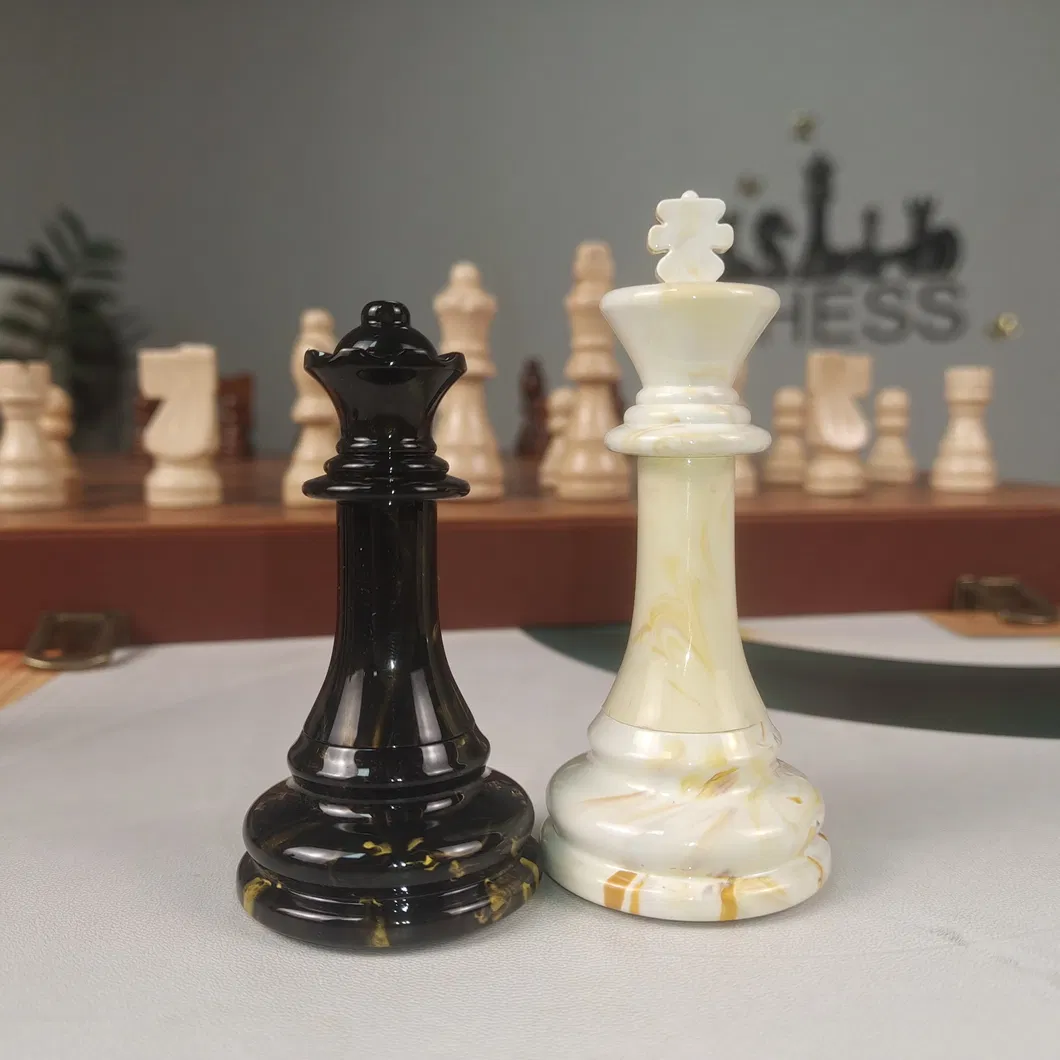 Luxury Marbled Chess Pieces