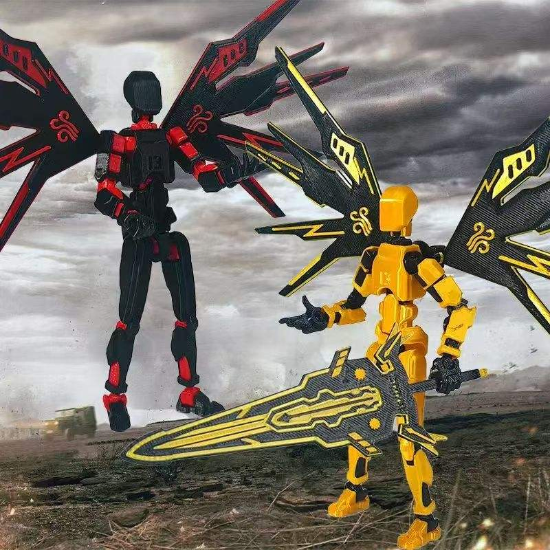 3D Printed T13 Robot Movable Action Figure No Assembly Required