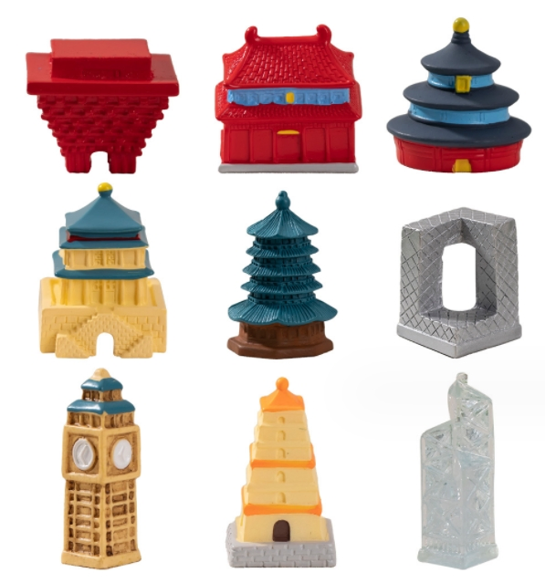 Fairy Figurine Garden Miniatures Architecture Worldwide Building House Cartoon Toys for Children