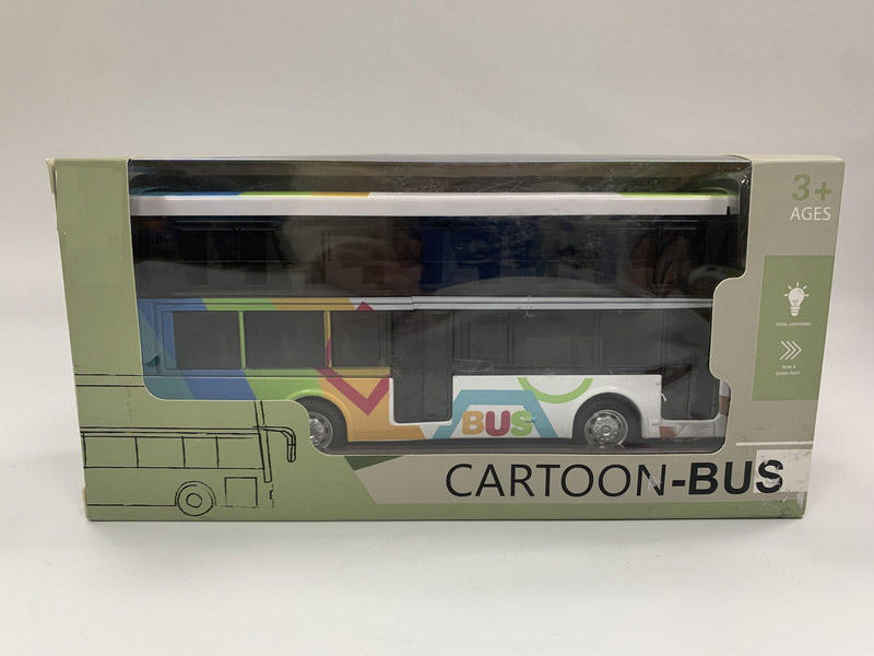 Custom Logo Wholesale Alloy Diecast Toys Model Car School Bus Truck Graffiti Guise Style Model Open Door Metal Car with Sound