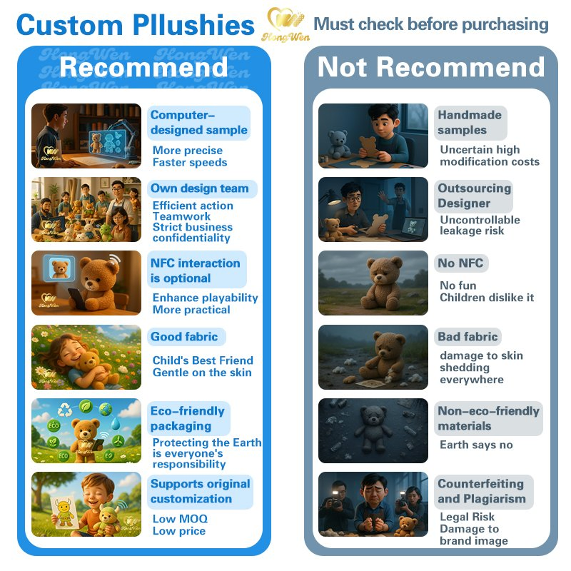 Custom Plush Toy Cute Stuffed Animal Emo Teddy Bear Toys