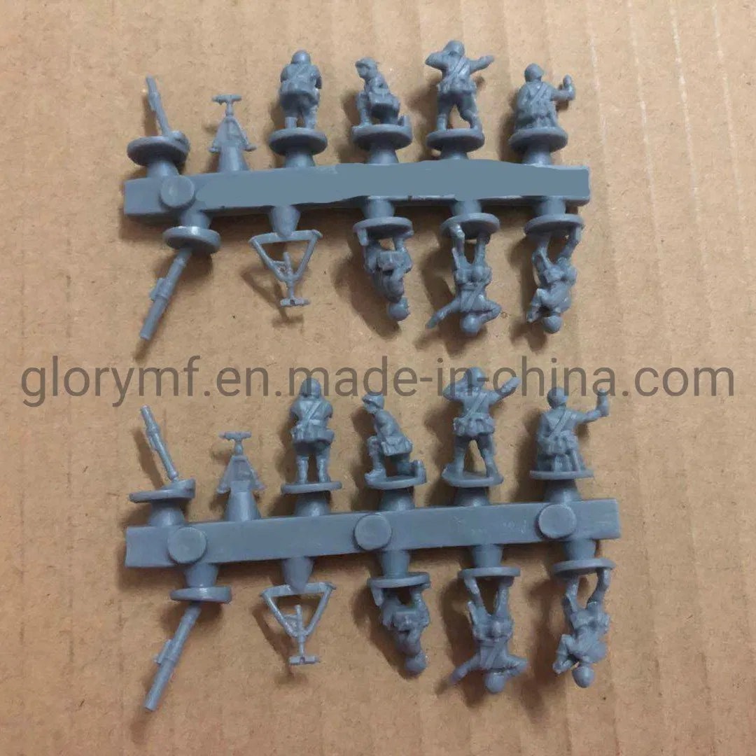 Custom PVC Sprue Game Human Soldiers PVC Miniature Fiugre for Board Game
