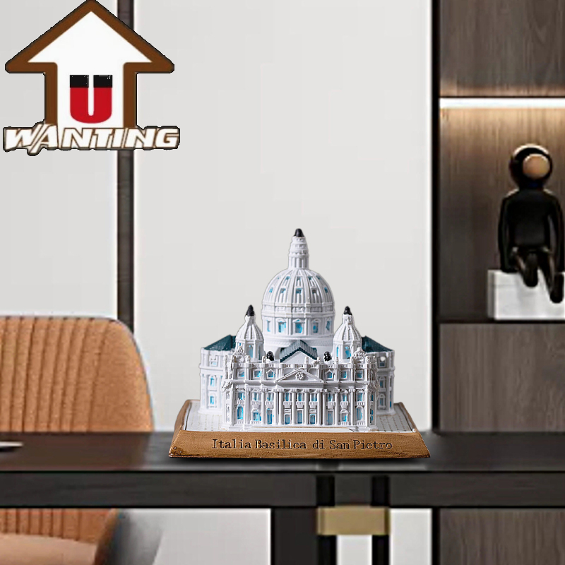 Personalized Custom Logo World Famous Building Resin Miniature 3D Model Tourist Souvenir