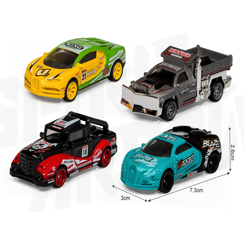 1: 64 Metal Car Model Alloy Motorcycle Model Toy Die Cast Alloy Car Sliding Racing Vehicle Toy