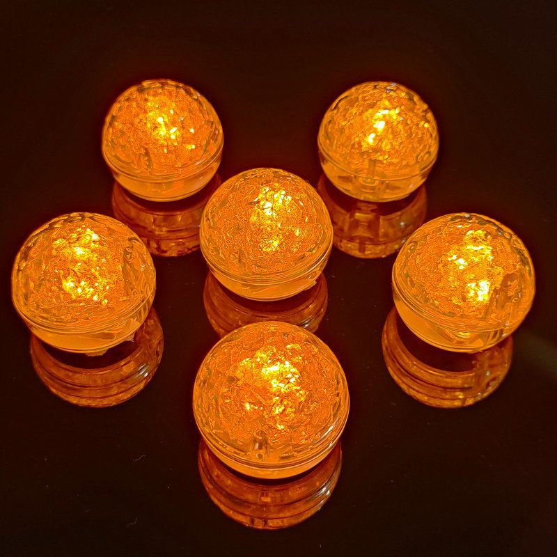 Round Ball LED Light up Ice Ball Cube Flashing Glow in The Dark for Bar Club Drinking Party Wine Wedding Decoration