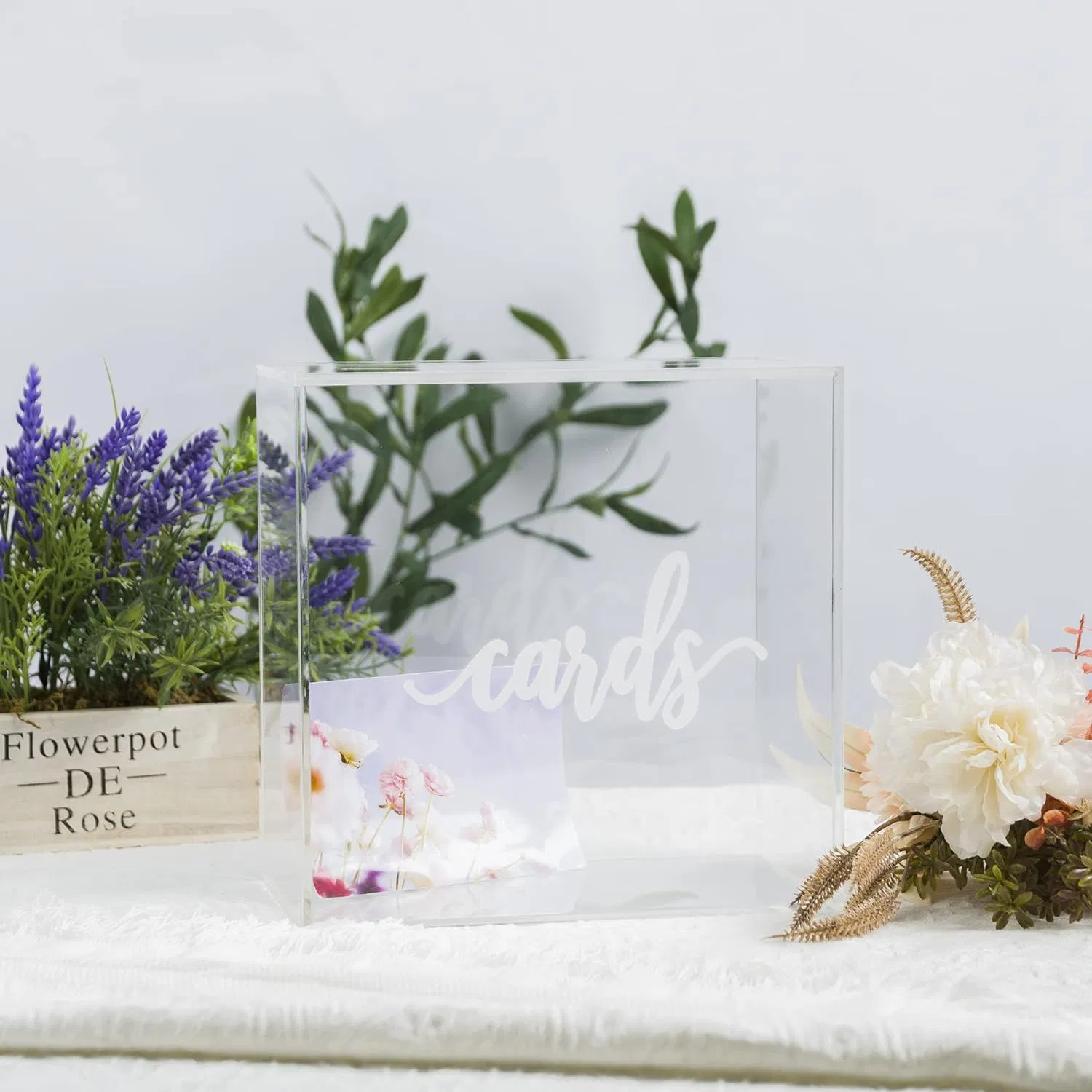 ISO BSCI Custom Factory Wholesale Acrylic Wedding Gift Boxes