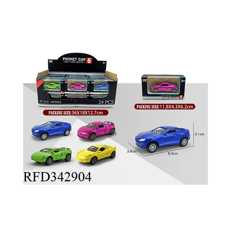 1: 55 Scale Die Cast Car Model Free Wheel Alloy Racing Car Open The Doors