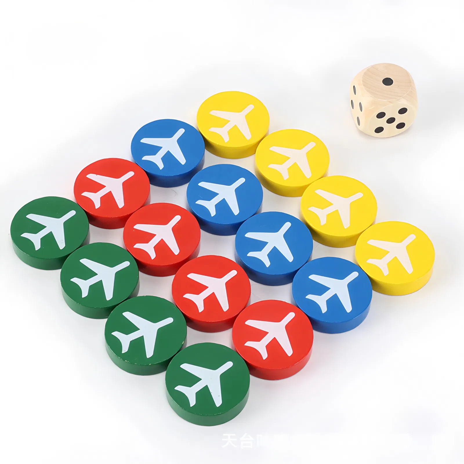 Wholesale Wooden Board Games Tokens Natural Wooden Round Circle 10mm 15mm 20mm Chess Piece