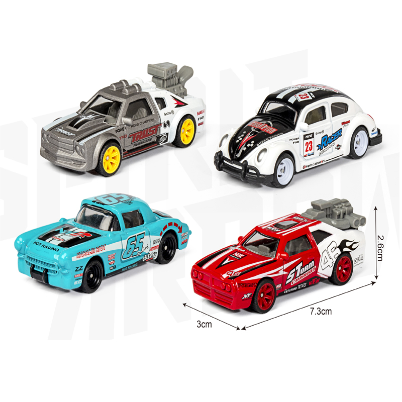 1: 64 Metal Car Model Alloy Motorcycle Model Toy Die Cast Alloy Car Sliding Racing Vehicle Toy