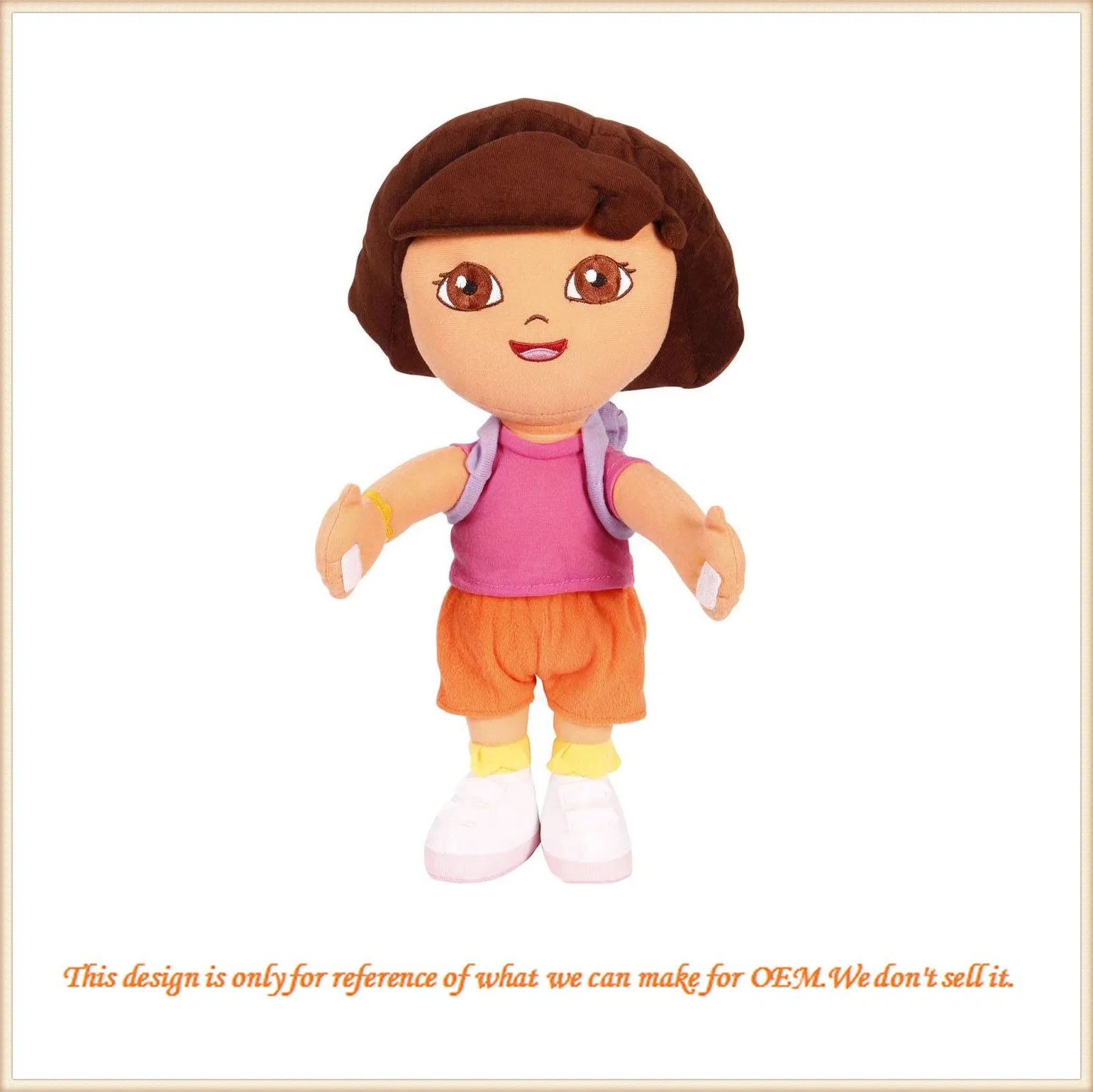 Cute Doll with T-Shirt Custom Stuffed Plush Girl Doll