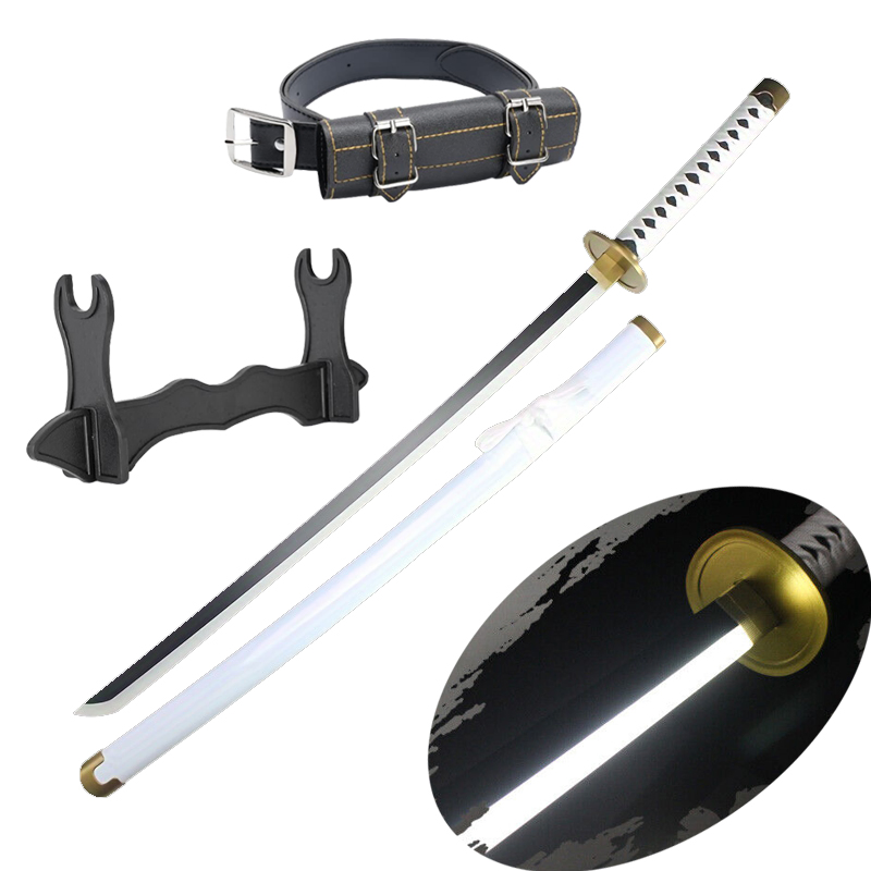 41 Inches One Piece LED Roronoa Zoro Sword Wado Ichimonji Cosplay Props Anime Samurai Swords Japanese Katana