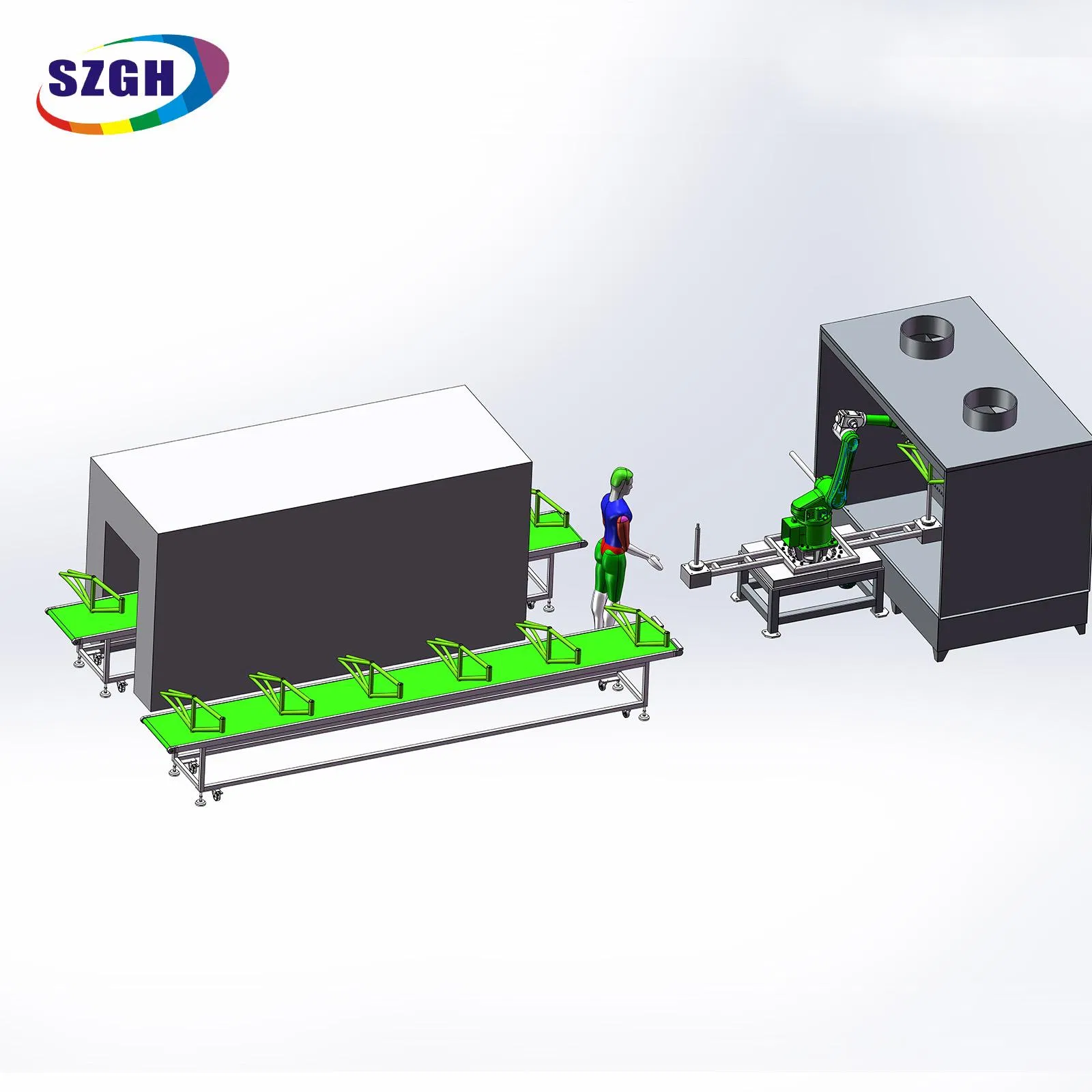 Automatic Robotic Painting Machine Robot Arm 6 Axis Oem Painting For Customization Furniture Paint Spray