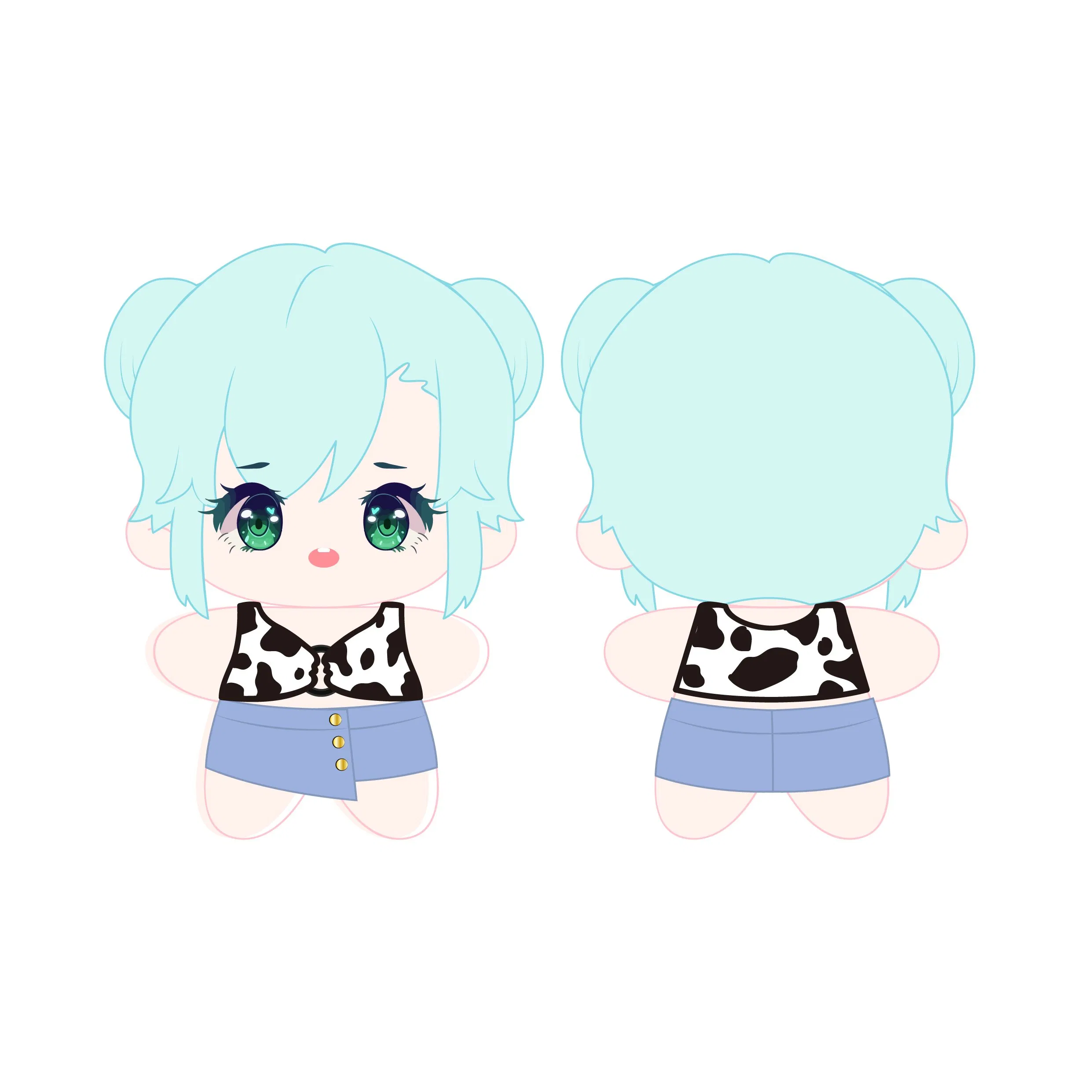 Custom Made Furry Stuffed Doll Lifelike Soft Plush Toys