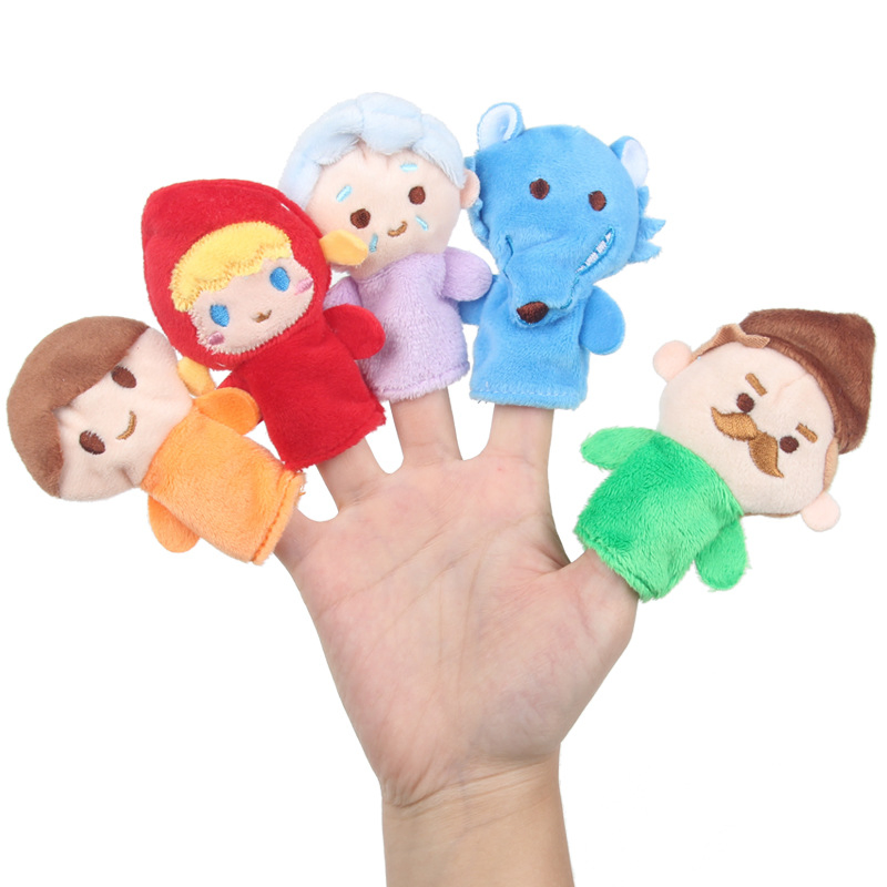 Custom Soft Plush Educational Finger Hand Puppet for Kids